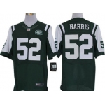 Nike New York Jets #52 David Harris Green Elite Jersey