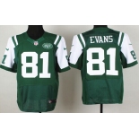 Nike New York Jets #81 Shaq Evans Green Elite Jersey