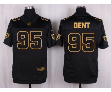 Nike Bears #95 Richard Dent Black Men's Stitched NFL Elite Pro Line Gold Collection Jersey