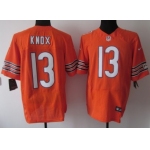 Nike Chicago Bears #13 Johnny Knox Orange Elite Jersey