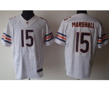 Nike Chicago Bears #15 Brandon Marshall White Elite Jersey