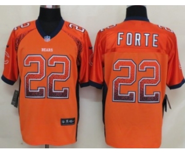 Nike Chicago Bears #22 Matt Forte Drift Fashion Orange Elite Jersey