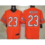 Nike Chicago Bears #23 Devin Hester Orange Elite Jersey