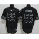 Nike Chicago Bears #55 Lance Briggs Black Elite Jersey