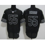 Nike Chicago Bears #55 Lance Briggs Black Elite Jersey