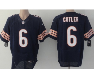 Nike Chicago Bears #6 Jay Cutler Blue Elite Jersey