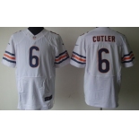 Nike Chicago Bears #6 Jay Cutler White Elite Jersey