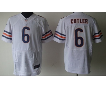 Nike Chicago Bears #6 Jay Cutler White Elite Jersey