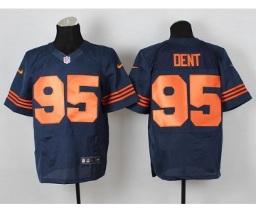 Nike Chicago Bears #95 Richard Dent Blue With Orange Elite Jersey