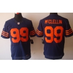 Nike Chicago Bears #99 Shea McClellin Blue With Orange Elite Jersey