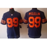 Nike Chicago Bears #99 Shea McClellin Blue With Orange Elite Jersey