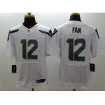 Nike Seattle Seahawks #12 Fan White Elite Jersey