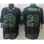 Nike Seattle Seahawks #29 Earl Thomas III Lights Out Black Elite Jersey