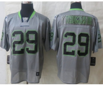 Nike Seattle Seahawks #29 Earl Thomas III Lights Out Gray Elite Jersey