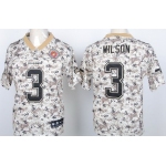 Nike Seattle Seahawks #3 Russell Wilson 2013 USMC Camo Elite Jersey