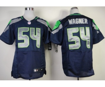 Nike Seattle Seahawks #54 Bobby Wagner Navy Blue Elite Jersey