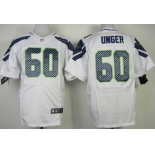 Nike Seattle Seahawks #60 Max Unger White Elite Jersey
