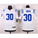 Men's Indianapolis Colts #30 D'Joun Smith White Road NFL Nike Elite Jersey