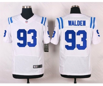 Men's Indianapolis Colts #93 Erik Walden White Road NFL Nike Elite Jersey