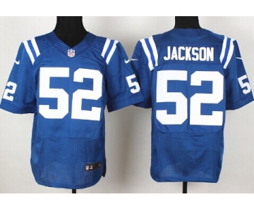 Nike Indianapolis Colts #52 D'Qwell Jackson Blue Elite Jersey