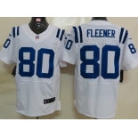 Nike Indianapolis Colts #80 Coby Fleener White Elite Jersey