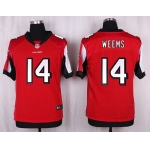 Men's Atlanta Falcons #14 Eric Weems Red Team Color NFL Nike Elite Jersey