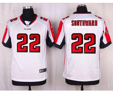 Men's Atlanta Falcons #22 Dezmen Southward White Road NFL Nike Elite Jersey