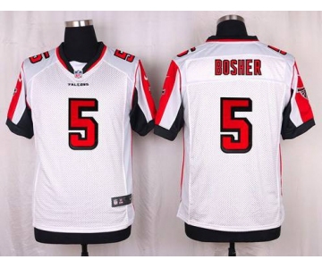 Men's Atlanta Falcons #5 Matt Bosher White Road NFL Nike Elite Jersey