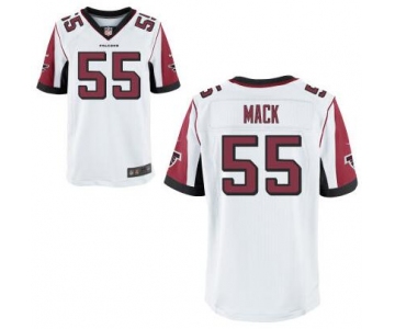 Men's Atlanta Falcons #55 Alex Mack White Road NFL Nike Elite Jersey