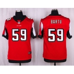 Men's Atlanta Falcons #59 Joplo Bartu Red Team Color NFL Nike Elite Jersey