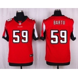 Men's Atlanta Falcons #59 Joplo Bartu Red Team Color NFL Nike Elite Jersey