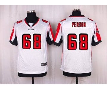 Men's Atlanta Falcons #68 Mike Person White Road NFL Nike Elite Jersey