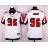 Men's Atlanta Falcons #96 Paul Soliai White Road NFL Nike Elite Jersey