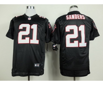 Nike Atlanta Falcons #21 Deion Sanders Black Elite Jersey