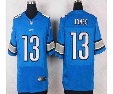 Detroit Lions #13 T. J. Jones Light Blue Team Color NFL Nike Elite Jersey