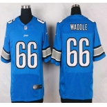 Detroit Lions #66 LaAdrian Waddle Light Blue Team Color NFL Nike Elite Jersey