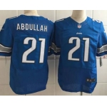 Men's Detroit Lions #21 Ameer Abdullah Nike Light Blue Elite Jersey