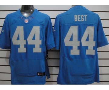 Nike Detroit Lions #44 Jahvid Best Navy Blue Elite Jersey
