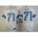Nike Detroit Lions #71 Riley Reiff White Elite Jersey