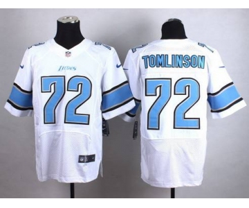 Nike Detroit Lions #72 Laken Tomlinson White Elite Jersey