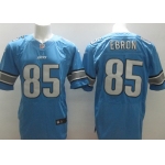 Nike Detroit Lions #85 Eric Ebron Light Blue Elite Jersey