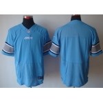 Nike Detroit Lions Blank Light Blue Elite Jersey