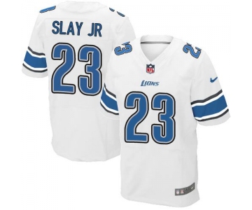 Nike Lions #23 Darius Slay JR White Men's Stitched NFL Elite Jersey