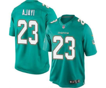 Men's Miami Dolphins #23 Jay Ajayi Green Team Color Stitched NFL Nike Game Jersey