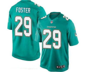 Men's Miami Dolphins #29 Arian Foster Green Team Color Stitched NFL Nike Game Jersey