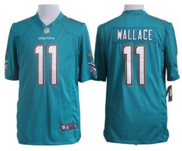 Nike Miami Dolphins #11 Mike Wallace 2013 Green Game Jersey