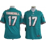 Nike Miami Dolphins #17 Ryan Tannehill Green Game Jersey
