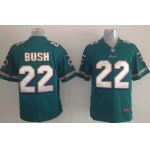 Nike Miami Dolphins #22 Reggie Bush Green Game Jersey
