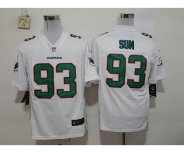 Nike Miami Dolphins #93 Ndamukong Suh 2013 White Game Jersey