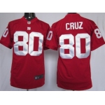 Nike New York Giants #80 Victor Cruz Red Game Jersey